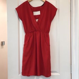 Sexy red summer dress